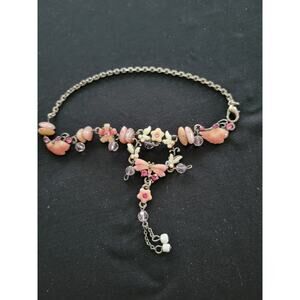 Bracelet Butterfly Flower Lobster Clasp Bracelet 10"